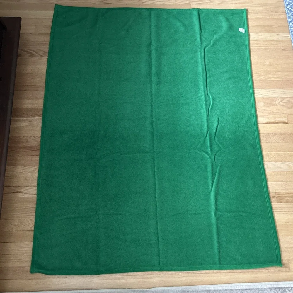 Vintage John Deere Fleece Throw Blanket 49x70 Tractor Model 40 Farming